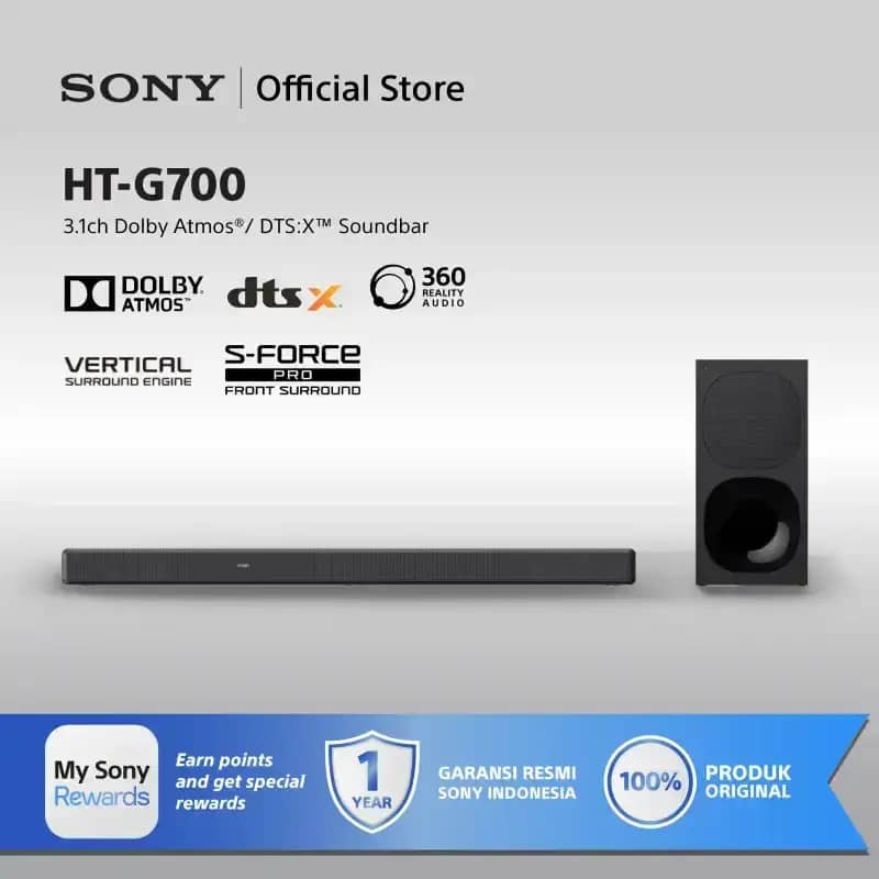 Promo Sony Ht-g700 Soundbar Ht G700 /z Dolby Atmos Diskon