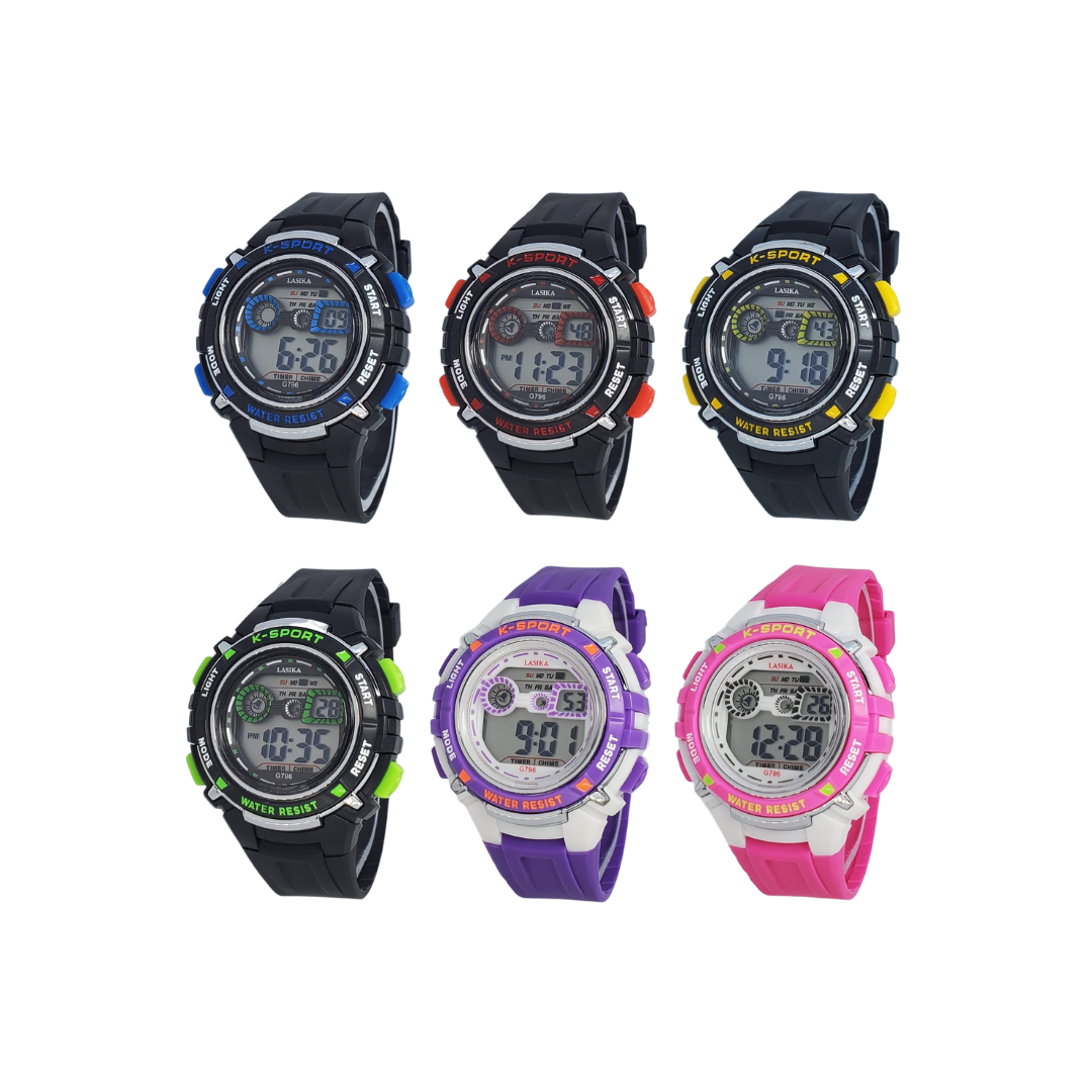 Jual JAM TANGAN ANAK SD / SMP COWOK CEWEK LASIKA DIGITAL ORIGINAL MURAH