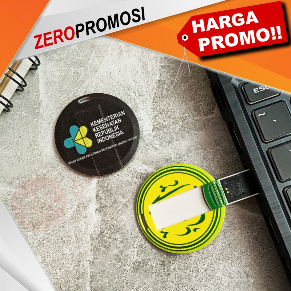 Promo Usb Flashdisk Card Custom Bulat fdcd14 souvenir - 16gb Diskon 4% ...