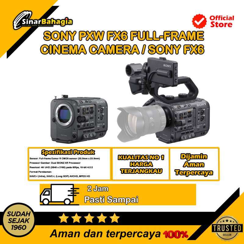 Jual Sinar Bahagia Sony Pxw Fx6 Full-frame Cinema Camera Sony