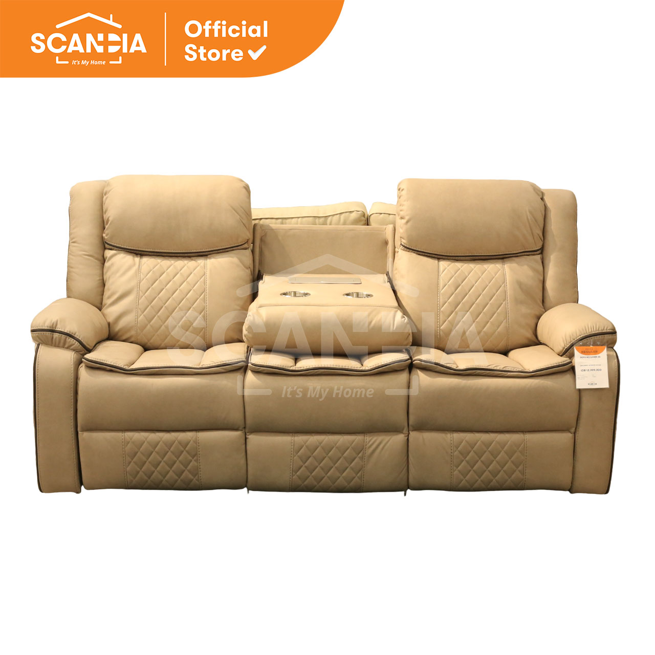 Promo Scandia Sofa Recliner 3 Seater