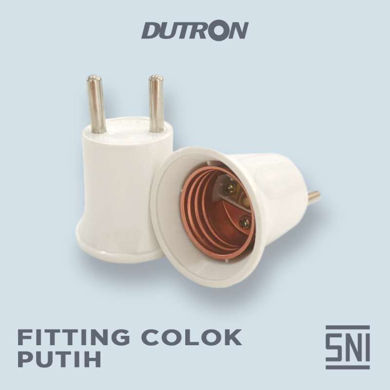Promo DUTRON Fitting Colok Putih Diskon 15% di Seller DUTRON Store - Kapuk Muara, Kota Jakarta