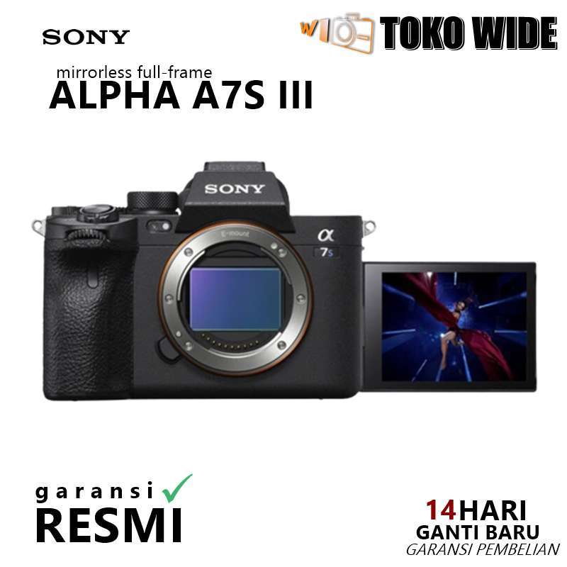 [TOKO WIDE] SONY A7S III BODY SONY ALPHA A7SIII BODY ONLY GARANSI RESMI