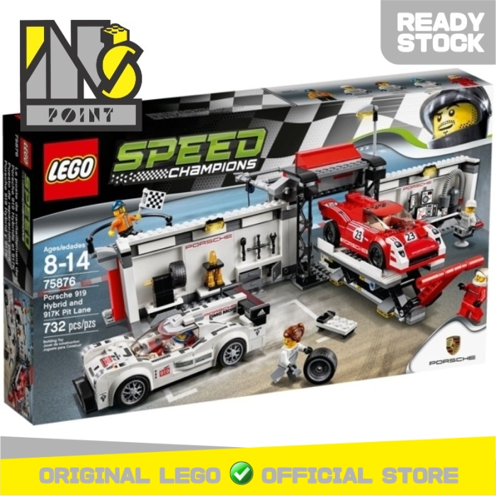 Lego speed champions porsche 919 hybrid and 917k pit lane 75876 2025
