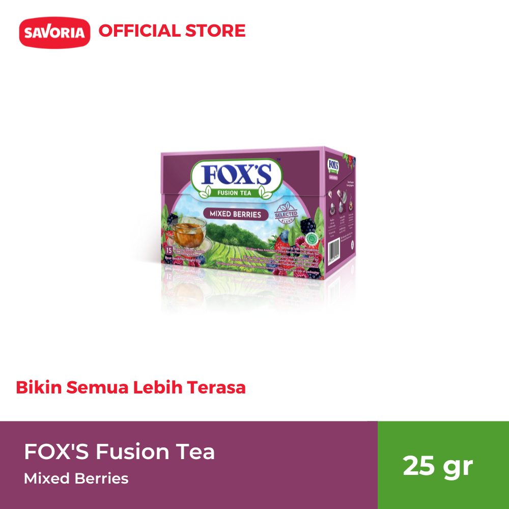 Promo FOX'S Fusion Tea Mixed Berries [1.7 g/15 pcs] Diskon 7 di Seller