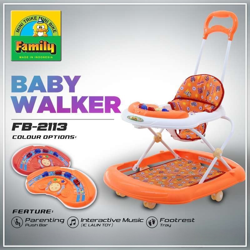 Jual Baby Walker Family 2213 D Orange di Seller Mutiara Sepeda