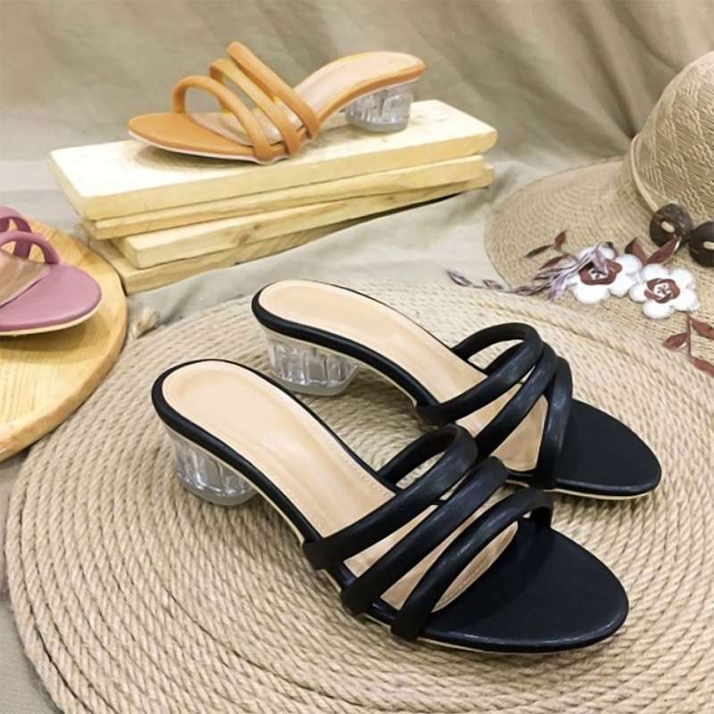 Jual Sandal Heels Kaca Model Premium Terbaru Harga Murah Oktober 2024