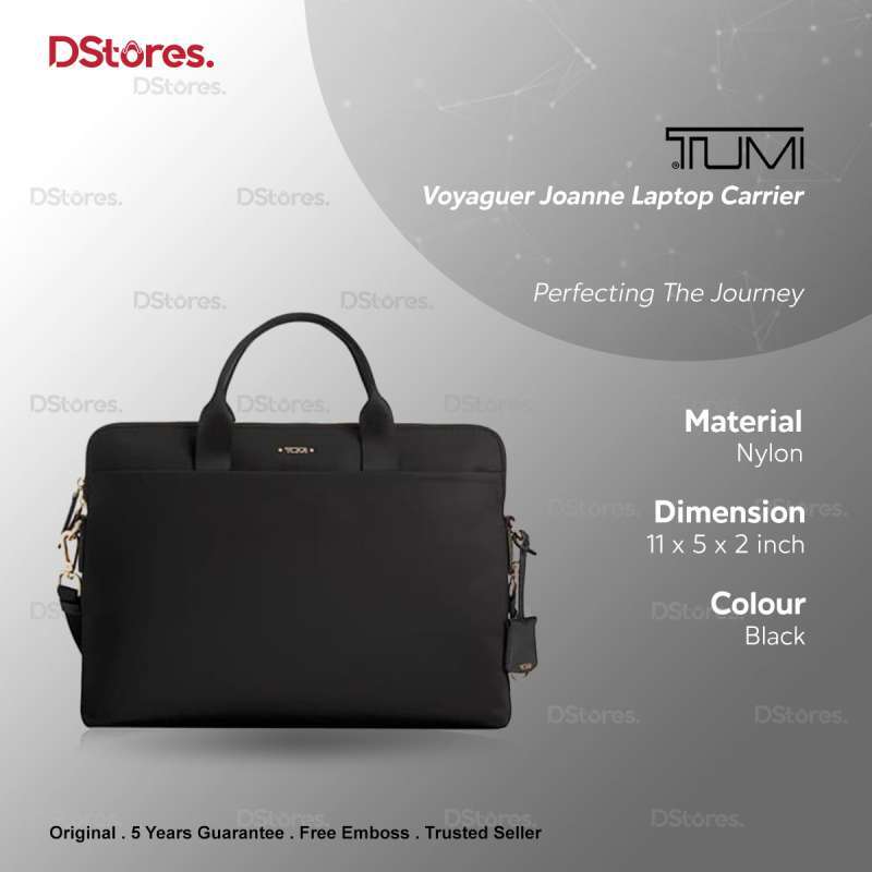 Jual Tumi Voyaguer Joanne Laptop Bag Carrier Tas Wanita Black Di