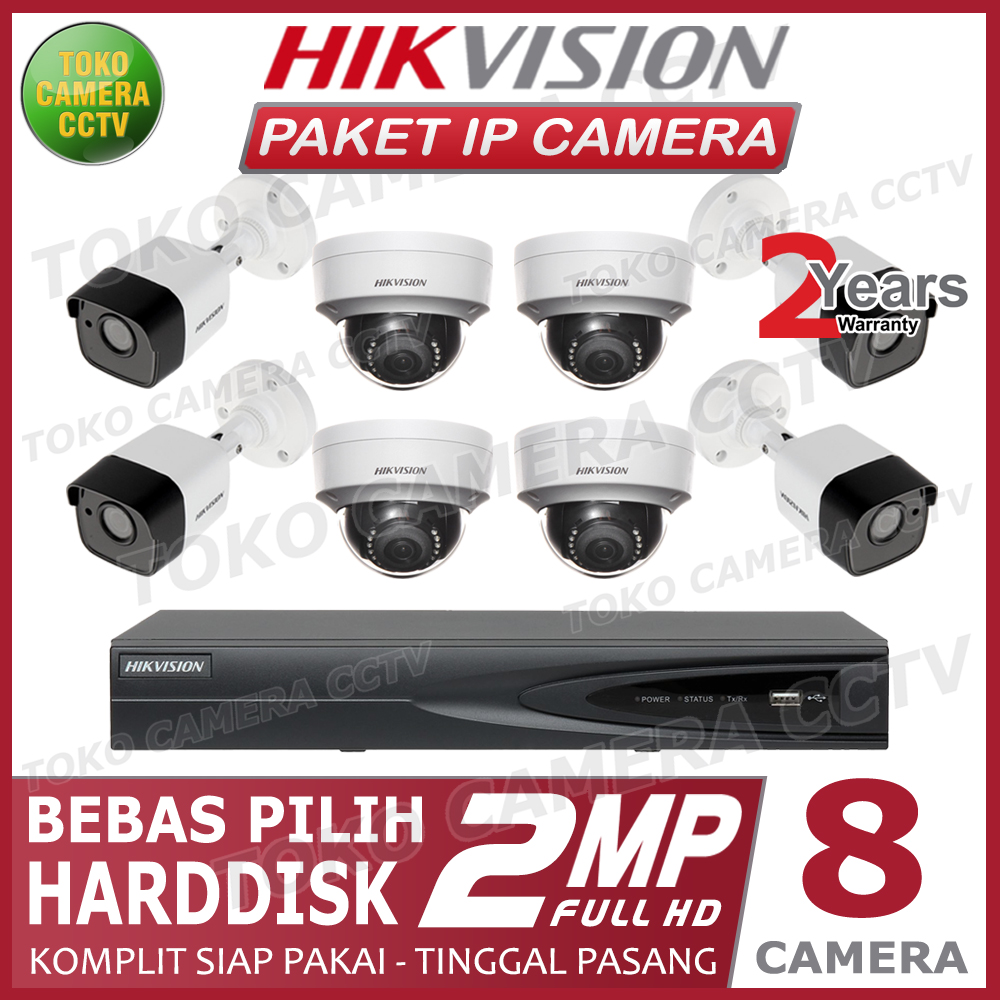 Paket cctv deals hikvision 8 channel