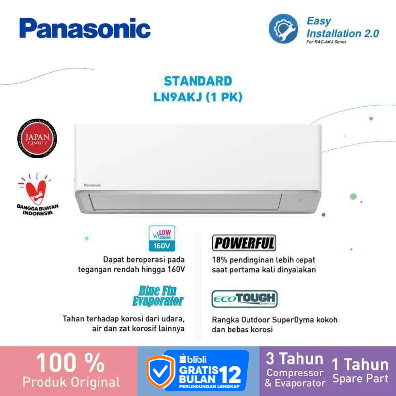 Panasonic Cs/cu-ln9akj Ac Split Sibiru [1 Pk] Harga Promo 2026