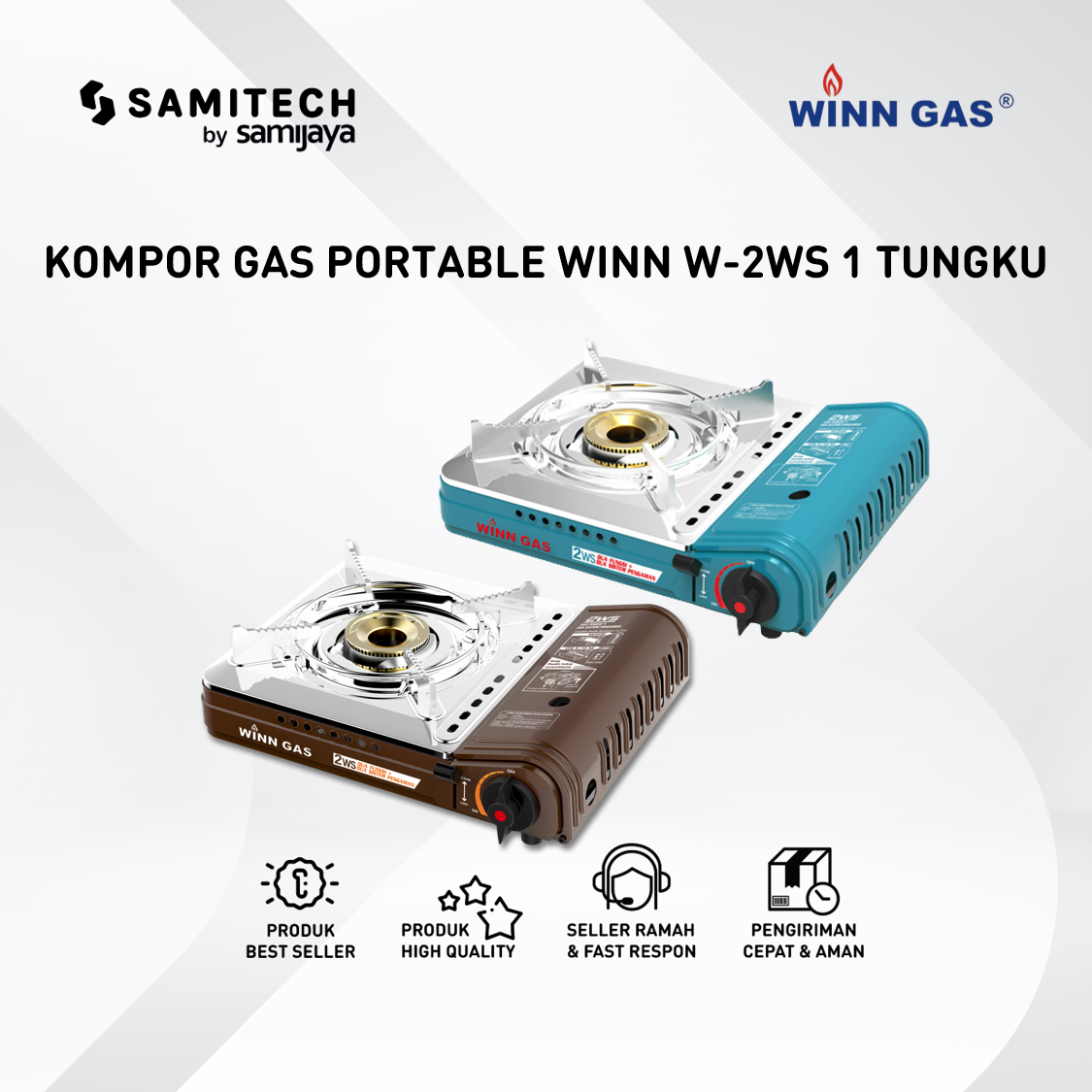 Win Gas Promo WINN GAS W-2WS Kompor Gas Portable Dual Gas Double Safety Diskon ...
