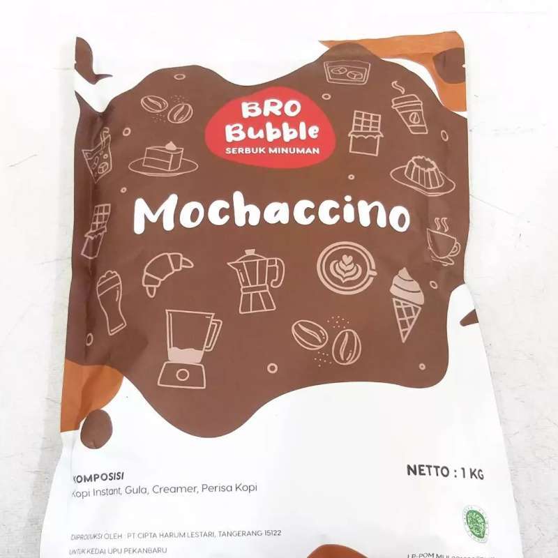 Jual Bro Bubble Mochaccino Instant Powder Drink 1kg / 1 kg Serbuk