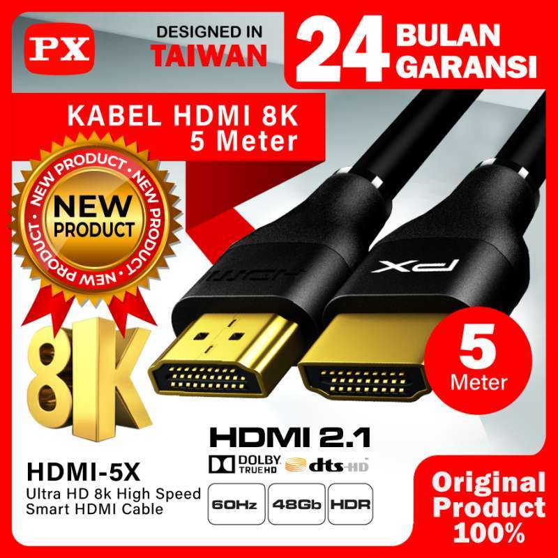 Promo Kabel Hdmi High Speed Uhd 8k Hdr Hdmi Cable 5m Px Hdmi
