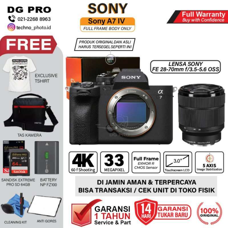 Sony A7iv Sony A7 Sensor Cleaning Sony A7 IV Kit 28-70mm