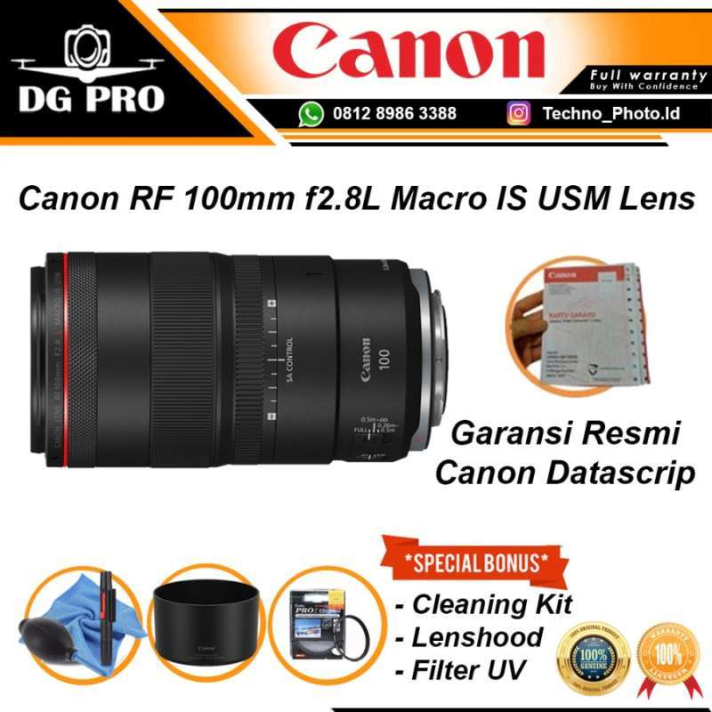 Promo Lensa Canon Rf 100mm Macro Is Usm Lens Original - Main Image