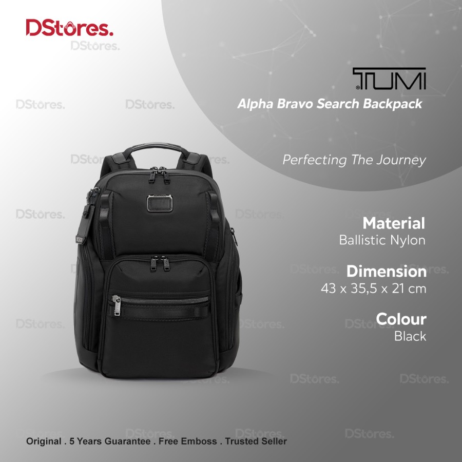 Promo TUMI Alpha Bravo Search Backpack Diskon 1% di Seller Dstores Men ...