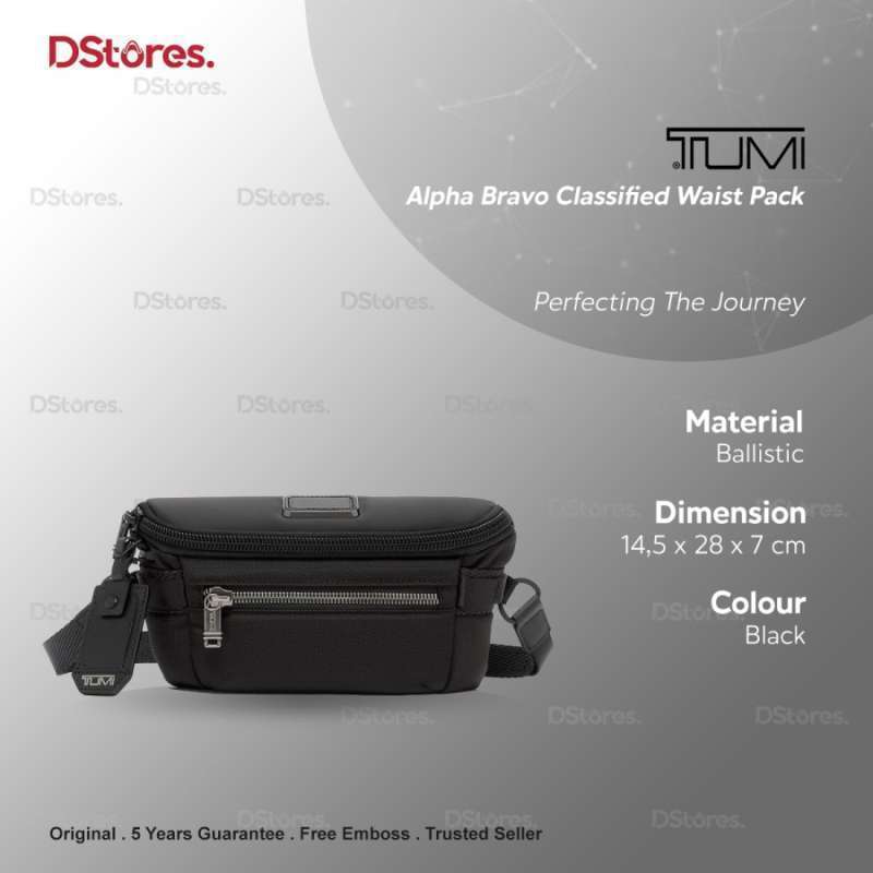Jual Tumi Alpha Bravo Classified Waist Pack Black Di Seller Dstores