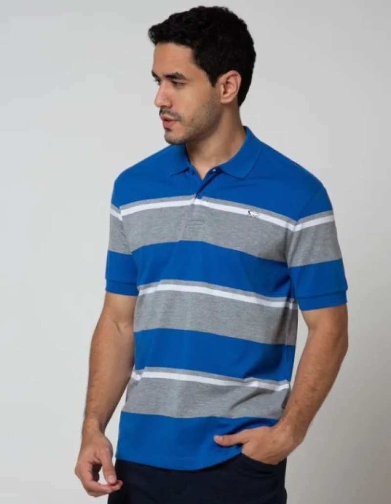 Jual KAOS WALRUS POLO SHIRT SIZE XL ORIGINAL BIRU ABU di Seller
