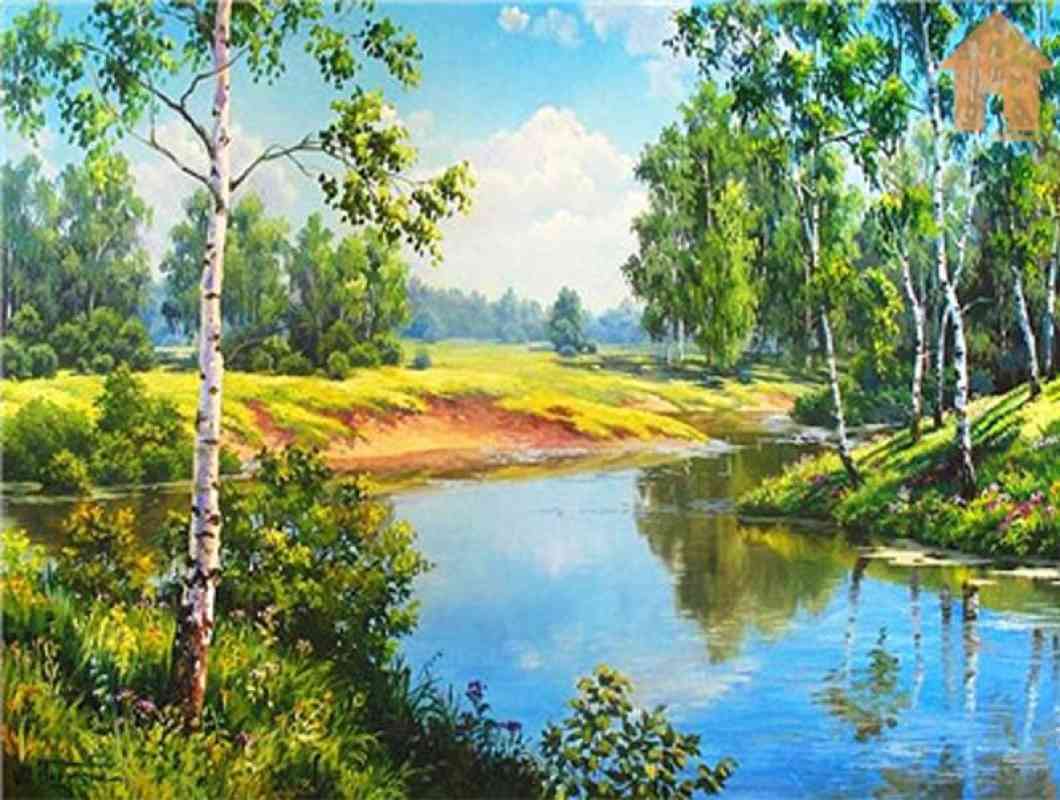 Jual Diy Set Melukis Painting By Number Kit Nature 40x50cm Part 3 Sungai 6467 Di Seller Toko