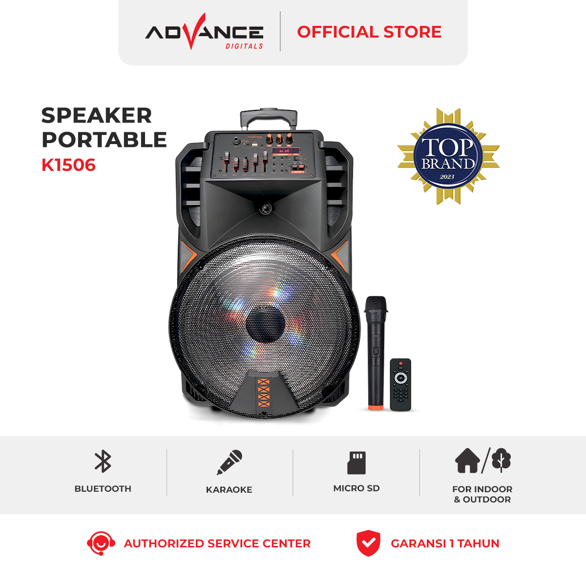 Remote speaker store advance