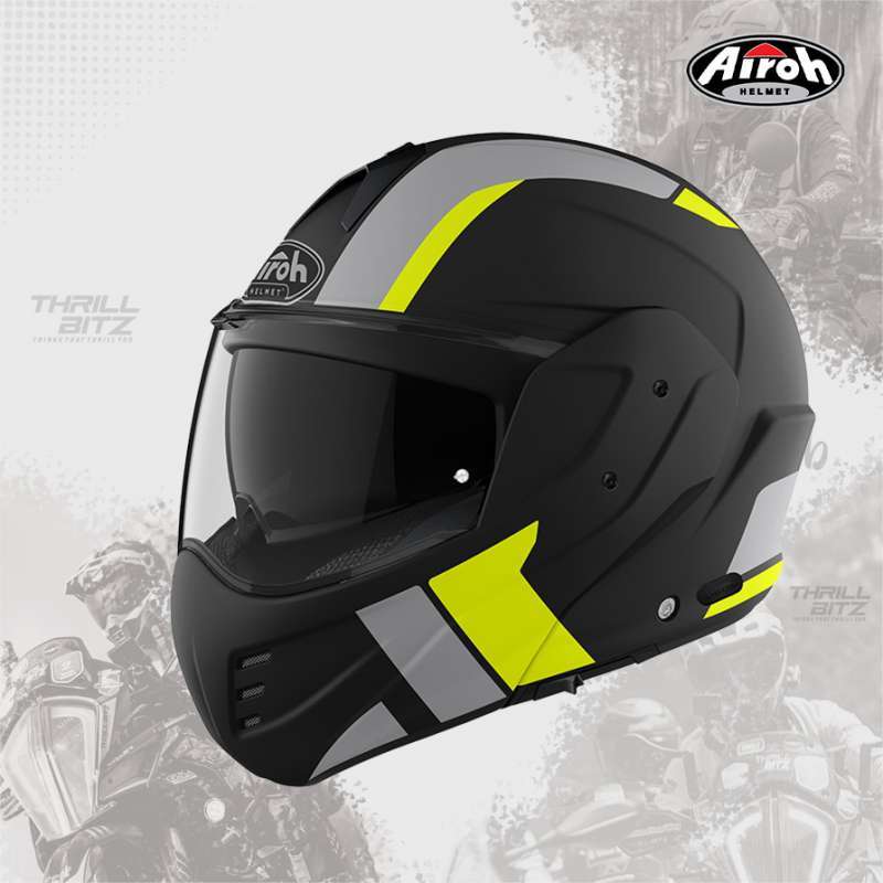 Jual Helm Airoh Mathisse Helmet Explore Yellow Matt Xxl Di