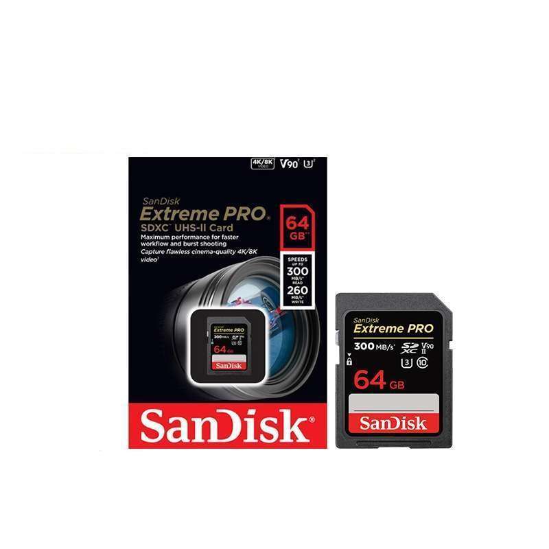 SanDisk Extreme PRO SDXC UHS-II-Kaart 1 TB (6K, 4K UHD, V60, U3, C10, Leessnelheid Tot 280 MB/s, Schrijfsnelheid Tot 150 MB/s