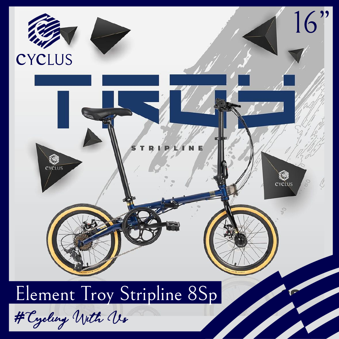 Element troy folding outlet bike