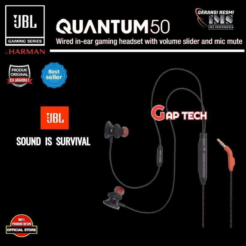 JBL Quantum 50 Quantum50 Wired In-Ear Gaming Headset Original