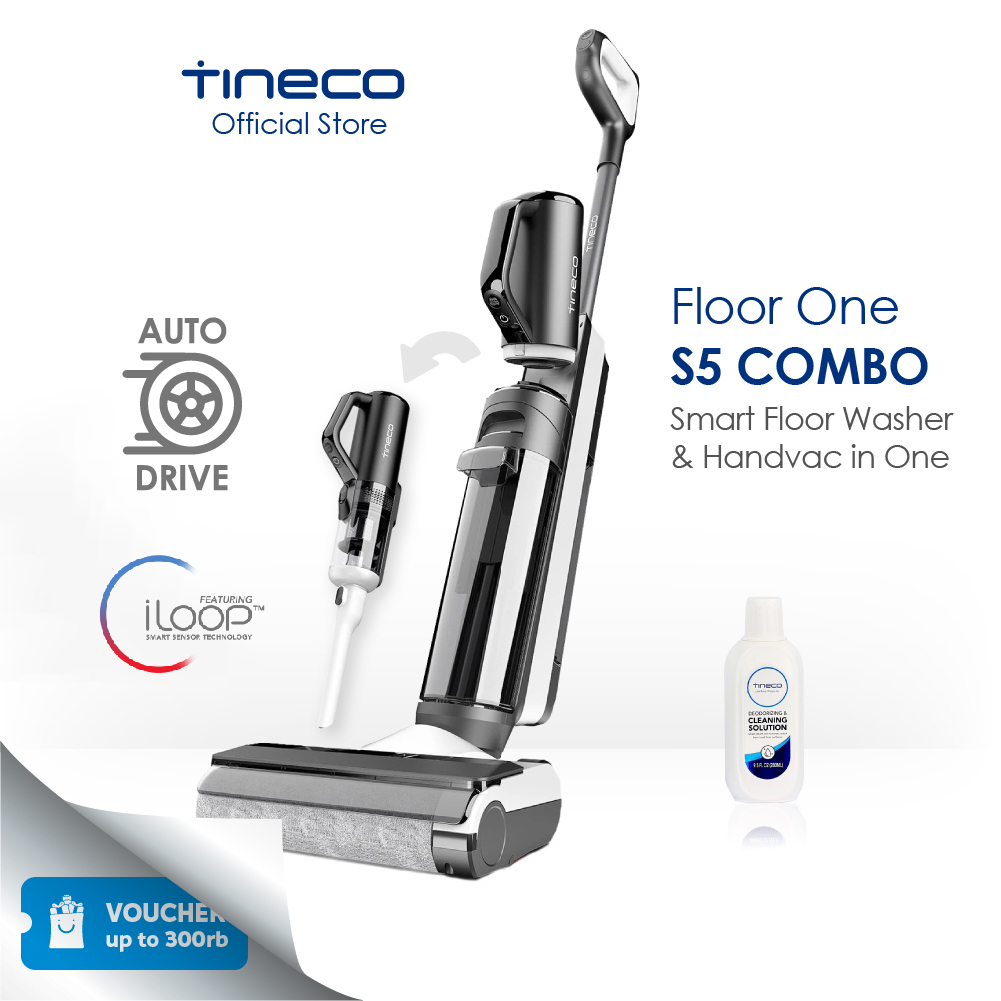 Promo Tineco Floor One S5 Combo Smart Wet Dry Cordless Stick Handheld ...