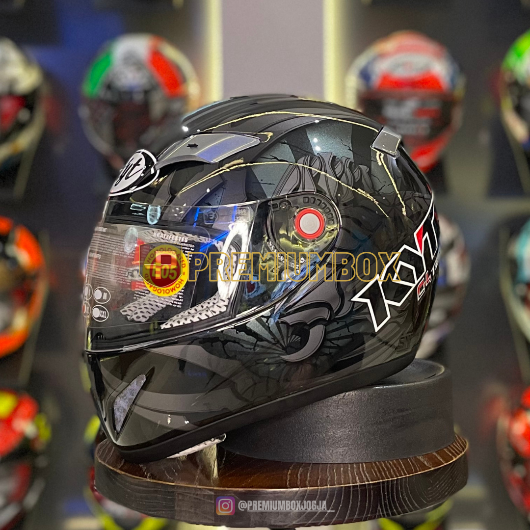 Jual KYT C4 Tech Scorpionzer Black All Grey di Seller Premium Box