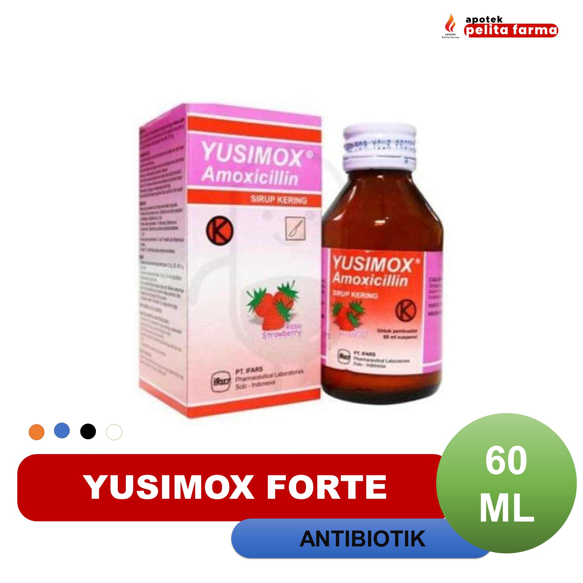 Promo YUSIMOX FORTE 250 MG/5ML 60 ML SIRUP KERING Diskon 4 di Seller Apotek Pelita Farma