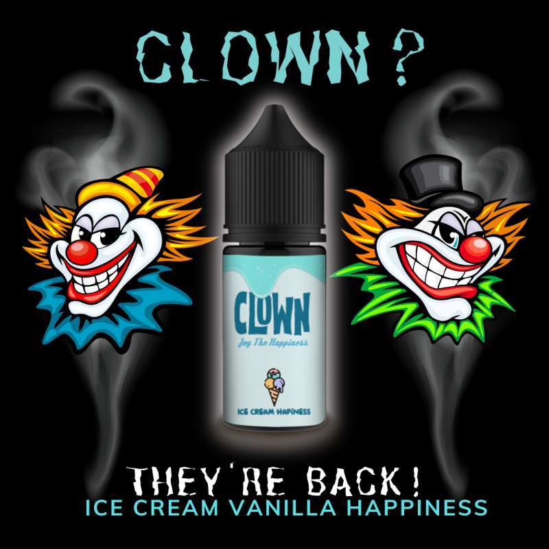 clown vape juice Jual Liquid Mod Vape Freebase Premium Quality Rasa Ice Cream Happiness By  Clown Di Seller Aji Pusaka Store - Manjahlega (cisarantenkidul), Kota  Bandung