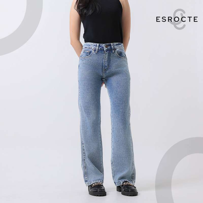 Jual Esrocte Celana Loose Baggy High Waist Jeans Wanita P28 Soft