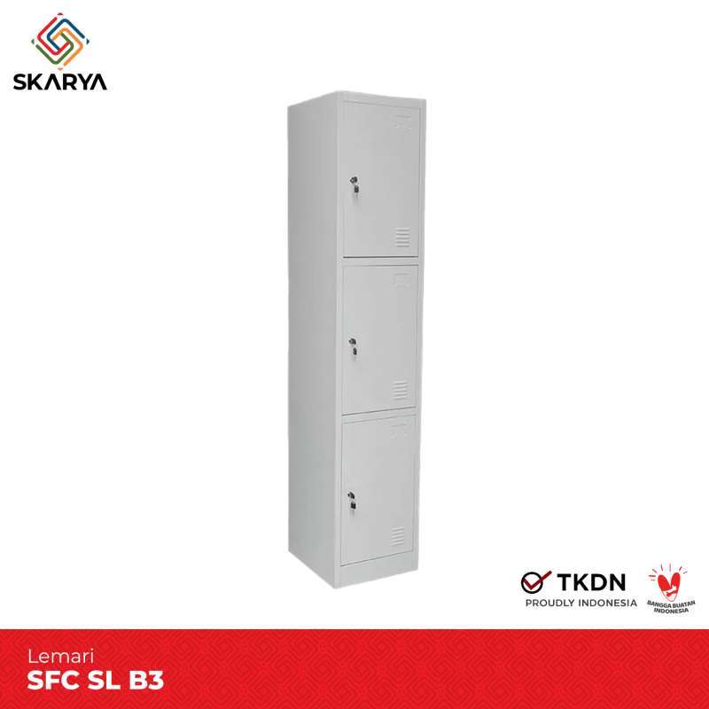 Jual Loker Besi 3 Pintu Steel Locker 3 Doors Sfc Sl B3 (baru) Di Seller ...