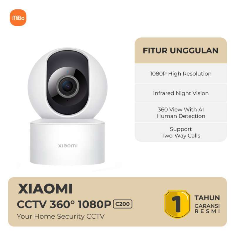 Promo Xiaomi Mi 360° Home Security Camera 1080p C200 Cctv Garansi