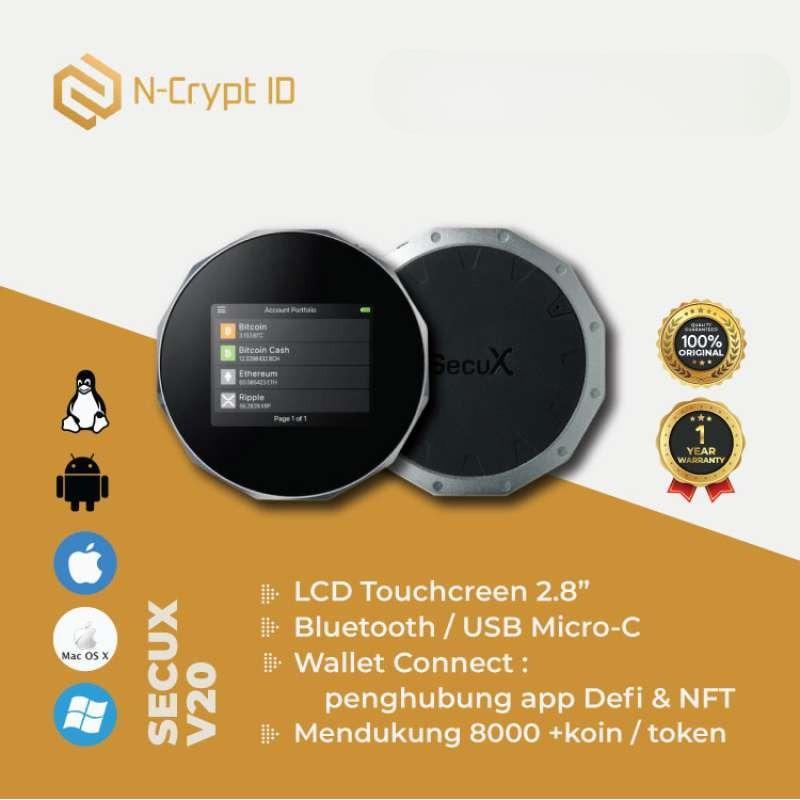 Promo SecuX V20 / Hardware Cold Wallet / Cryptocurrency / Bitcoin BTC