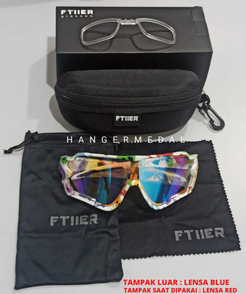 FTIIER PHOTOCROMIC sunglasses KACAMATA SEPEDA LARI kaca olahraga warna