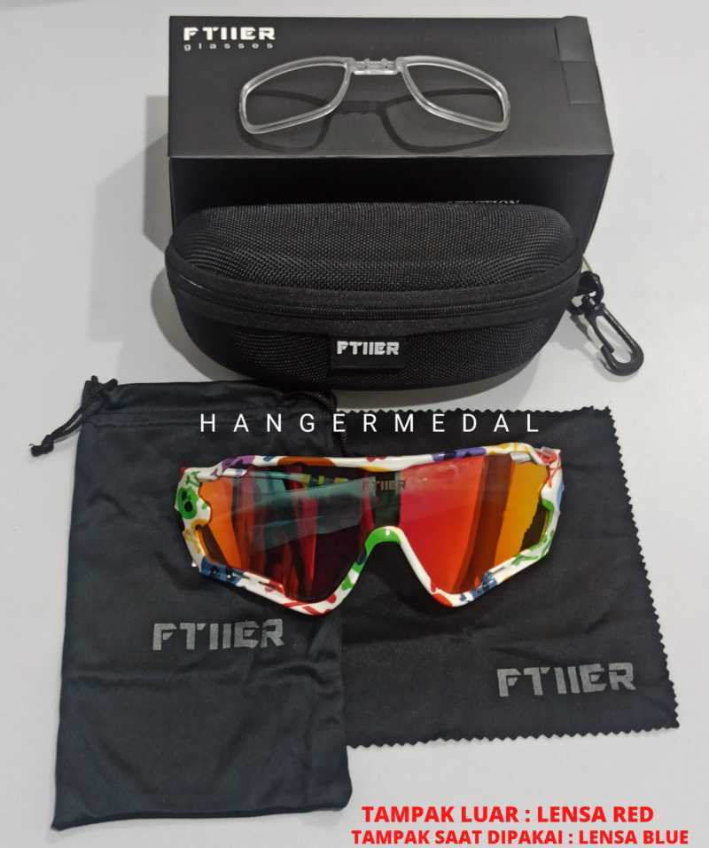 FTIIER PHOTOCROMIC sunglasses KACAMATA SEPEDA LARI kaca olahraga warna