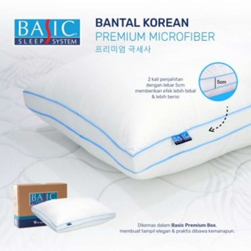 Promo Bantal Korean Premium Microfiber Basic Diskon 70% Di