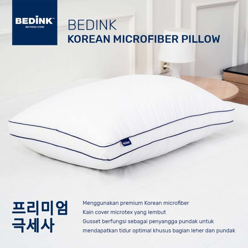 Promo Bedink Bantal Korean Premium Microfiber Diskon 70% Di Seller