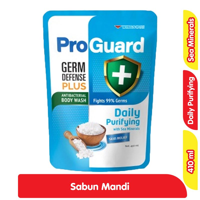 Promo ProGuard Antibacterial Body Wash Daily Purifying 410 ml Diskon 36