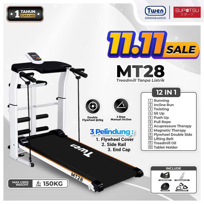 Jual Treadmill Manual Mt21 H Terbaik November 2024 Harga Murah Gratis Ongkir Blibli