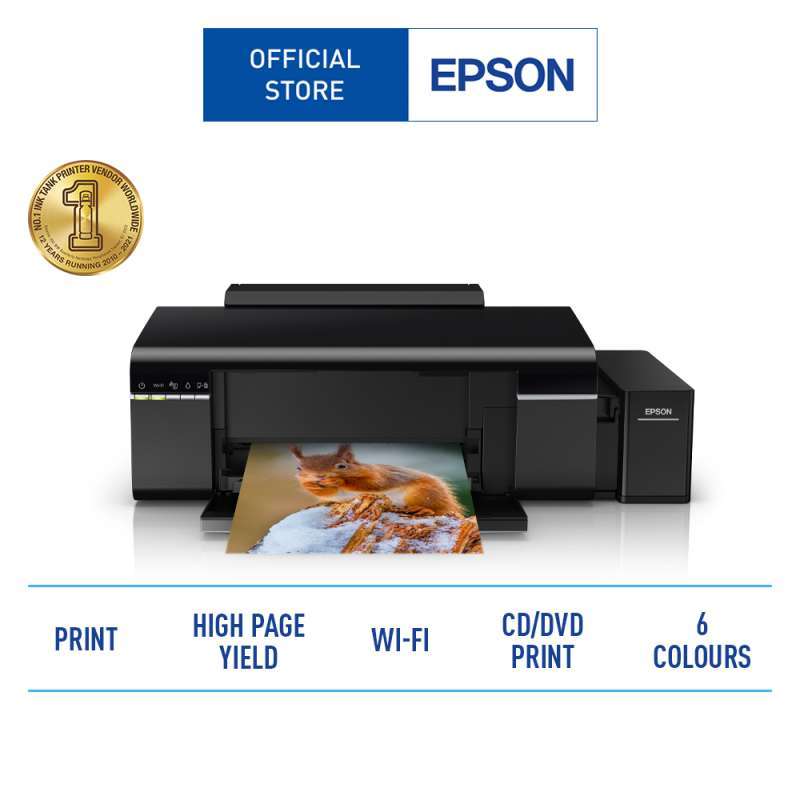 Jual Printer Epson L805 Photoprint (Id Card, CD/DVD) A4 Wireless di