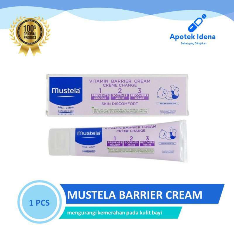 Ruam Popok Mustela 123 Mustela Bebe Diaper Cream 123 (Vitamin