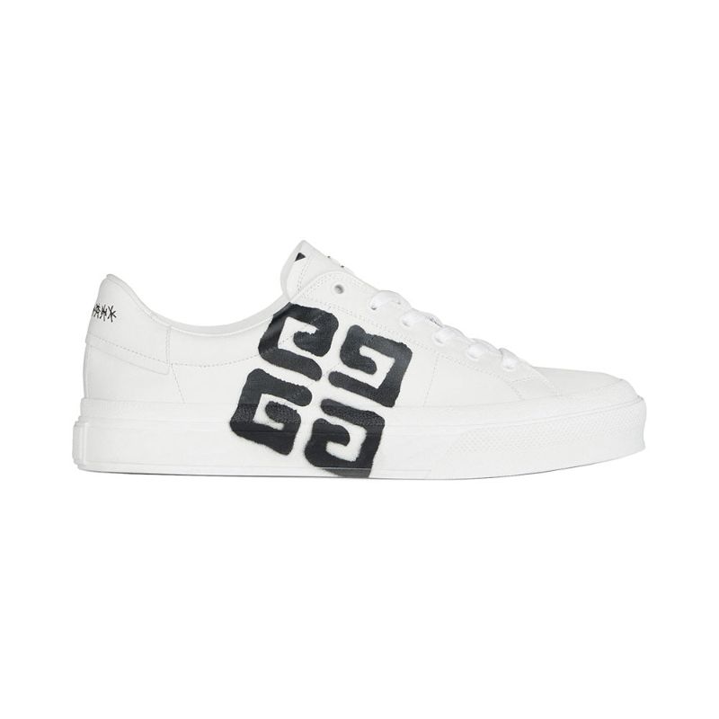 Promo Givenchy 4G Print Sneakers City Sport Leather White Diskon
