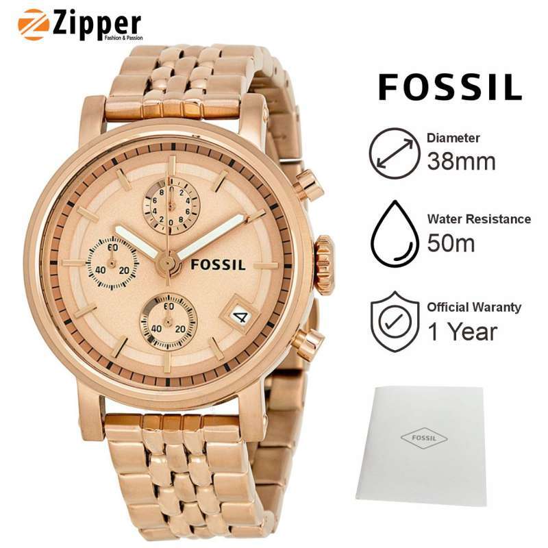 Promo Jam Tangan Wanita Fossil Es3380 Original Boyfriend Chronograph Rose Gold Stainless Steel Diskon 53 Di Seller Toko Zipper Official Store Semolowaru Kota Surabaya Blibli