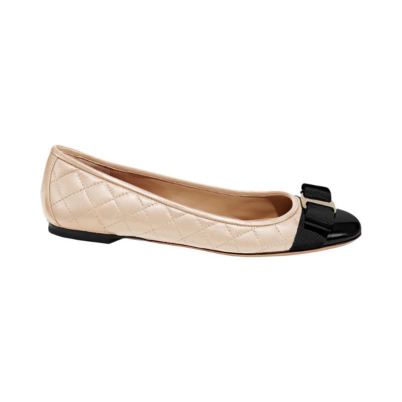 Ferragamo varina sales quilted flats