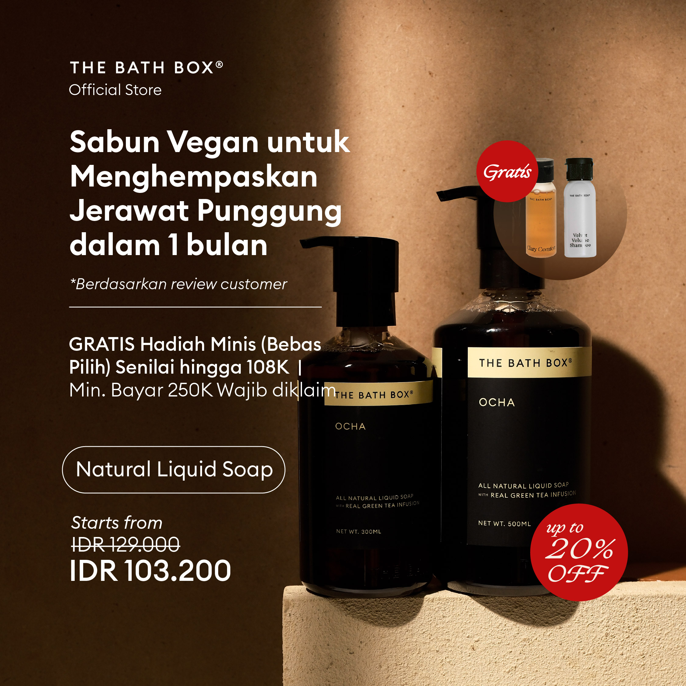 Jual The Bath Box Ocha Liquid Soap (for Back Acne) 500ml Di Seller