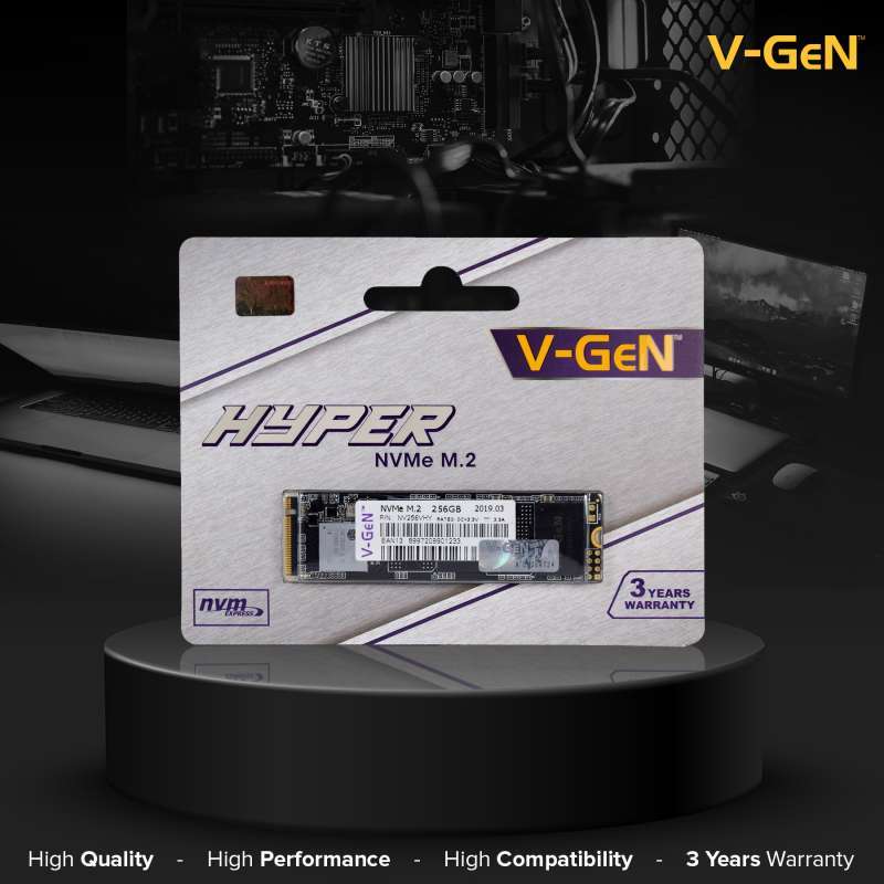 SSD 256gb NVMe V-GeN Solid State Drive M2 PCIe 256 GB VGEN Hyper