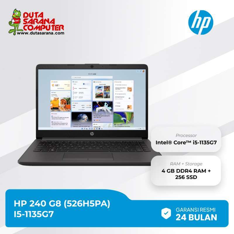 Promo Laptop Hp 240 G8 526h5pa Intel Core I5 1135g7 8gb 512gb Ssd 14 Hd Win 10 Hp Laptop Murah Diskon 1 Di Seller Duta Sarana Computer Baratajaya Kota Surabaya Blibli